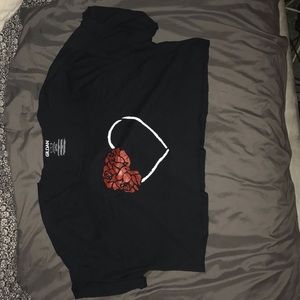 Floral design cropped T